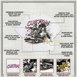 <span class=keywords><strong>T</strong></span>-shirt da uomo pesante 240gsm con vestibilità ampia e stampa grafica, stile vintage streetwear, colore bianco, personalizzabile, del produttore. - Product Image 4
