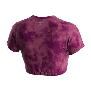 Camiseta de entrenamiento para proveedores, estilo urbano, para gimnasio, retro, personalizada, para hombre y mujer, top corto sin costuras de manga corta - Product Image 2