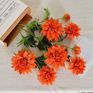 Flor Artificial de Dalia en Colores Mixtos, Flor de Seda con Tacto Natural para Decoración de Bodas y Hogar - Product Image 2