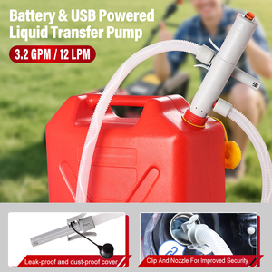 Pompe de transfert de carburant à buse automatique 3.2GPM-alimentée par batterie, intelligente et à haut débit - Product Image 5