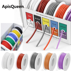 ApisQueen Silicone Wire 16-30AWG Tinned Copper Stranded Insulated Electronics Cable 5 Colors Boxed - Product Image 1