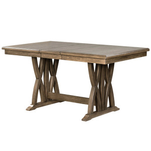 Table extensible au design simple et luxueux, en bois massif, avec 6 chaises rembourrées - Product Image 5