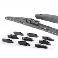 Lame d'essuie-glace arrière universelle NOVOFLOW avec 10 adaptateurs pour Toyota Yaris 2001-2008 Renault Clio 2005-2012 remplacement de pièces de voiture