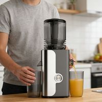 Extracteur de jus à froid silencieux 200W 600ML avec séparation jus et pulpe, directement de l'usine (OEM/ODM) pour les revendeurs d'appareils de cuisine