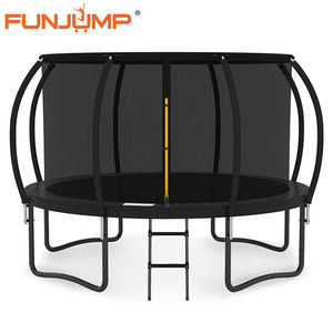 Funjump 12ft 14ft 16ft Vòng <span class=keywords><strong>Trampoline</strong></span> trẻ em ngoài trời Bungee <span class=keywords><strong>Trampoline</strong></span> cho người lớn nhảy với mạng lưới an toàn - Product Image 1