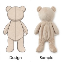 Coques d'animaux en peluche personnalisées non rembourrées pour le remplissage DIY, jouets non rembourrés en gros