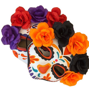 Masque de fête squelette de mariée du Jour des Morts mexicain, masque facial d'Halloween en EVA, masque de mode haut de gamme - Product Image 1