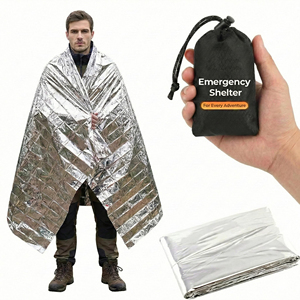Mantas Térmicas de <span class=keywords><strong>Rescate</strong></span> de Mylar Ligeras para Primeros Auxilios y Supervivencia en Emergencias - Product Image 1
