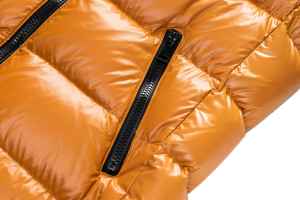 Veste d'hiver matelassée réversible imperméable à <span class=keywords><strong>capuche</strong></span> <span class=keywords><strong>longue</strong></span> et brillante pour femme BECHANCE, vêtement d'extérieur chaud et tendance - Product Image 4