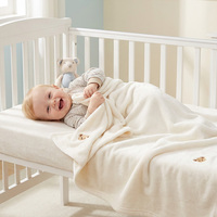 Couverture Bébé Personnalisée en Flanelle Brodé – Douce, Confortable, en Polaire, pour Nourrissons et Tout-Petits, Idéale pour la Sieste, Couverture Chaude pour Chambre Climatisée