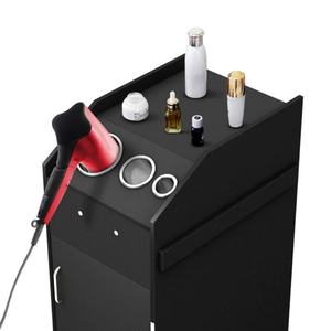 Hot Selling White Barber Shop Trolley Cart With Wheels Wooden Storage Carts Trolleys With Drawers - Product Image 3