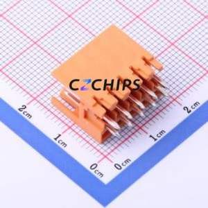 KF2EDGEV-3.5-2*5P Plug-in Terminal Block Through hole,P=3.5mm Connector Board-to-Board / Socket - Open 2x5P 3.5mm Orange - Product Image 2
