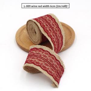 <span class=keywords><strong>Ruban</strong></span> en jute de 6 cm de large, 2 m/rouleau, pour nœuds papillon de mariage, emballage de fleurs DIY, vente en gros d'usine - Product Image 6