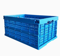 Caisse en plastique pliable, caisse en maille pour fruits et légumes, boîte de retournement pliable