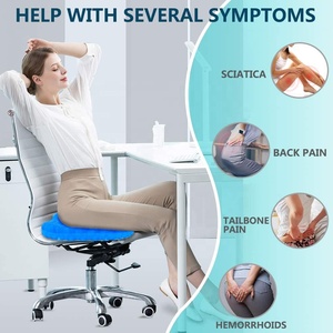 Kingworth Ghế văn phòng làm mát đệm Silicone xe TPE ngồi xe lăn 3D Băng Pad Gel Ghế đệm - Product Image 2