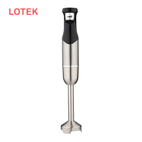 Fournisseur de mixeurs plongeants à commande par bouton-poussoir à vitesse variable en acier inoxydable avec logo personnalisé 1000W