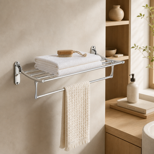 Portasciugamani da Parete in Acciaio Inox con Doppio Livello e 4 Barre, Design Moderno, Ecologico, per Appartamenti - Product Image 2