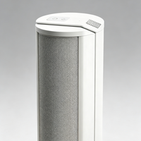 Enceinte colonne passive en aluminium mince pour système de sonorisation mural, haut-parleur de musique d'ambiance commercial intérieur/extérieur