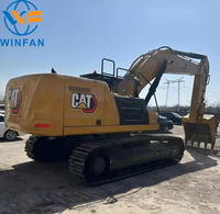 Excavatrice Caterpillar 345GC d'occasion de qualité vérifiée, cabine de sécurité ROPS pour divers sites de construction en plein air