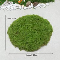 Gazon artificiel marron imitation mousse pour extérieur, plante verte bonsai, ornements décoratifs de paysage, micro-aménagement paysager Chine