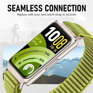 Bracelets de montre sport en nylon pour <span class=keywords><strong>Huawei</strong></span> Band 11 Pro, bracelet pour <span class=keywords><strong>Huawei</strong></span> Band 10 9 8, bracelet de remplacement réglable et respirant - Product Image 2