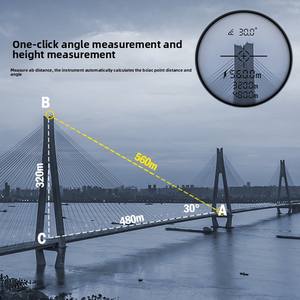 Shendawei Hoge Precisie Handheld 8x Laser Afstandsmeter Telescoop SW-600A IP67 Outdoor Golf Afstand Hoekmeting ABS - Product Image 4