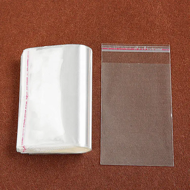 Wholesale Clear Resealable Poly Cellophane Jewelry Gift Packing Plastic Reusable Opp Self Adhesive Bag