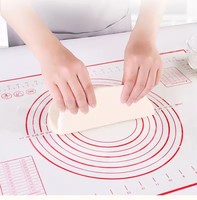 Tapis de cuisson en silicone avec mesure Tapis de roulement à pâte antiadhésif Tapis de cuisson résistant à la chaleur