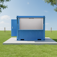 Maison Conteneur en Acier Modulaire Préfabriquée de Luxe Portable Iparwa CP4, Design Moderne Respirant, pour Café, 10ft 20ft