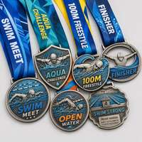Médailles de sport personnalisées en alliage de zinc 3D pour marathon, demi-marathon, course de 10 km, médailles de finisseur de course urbaine avec ruban