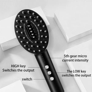 Peine Eléctrico Profesional para el Crecimiento del Cabello con Microcorriente EMS, Luz Roja y Azul, Masajeador de Cuero Cabelludo y Aplicador de Líquido para la Regeneración Capilar - Product Image 2