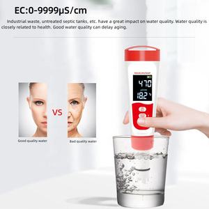 Testeur d'eau numérique avec rétroéclairage 4 en 1 Test EC/TDS/<span class=keywords><strong>PH</strong></span>/TEMP <span class=keywords><strong>Kit</strong></span> de testeur de qualité de l'eau <span class=keywords><strong>pour</strong></span> piscines Eau potable - Product Image 3