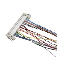 Kabel Peralatan Internal 1.25mm, Kabel Transmisi Sinyal DF13-2*15P, Kabel Layar LVDS Konektor FI-X-30P