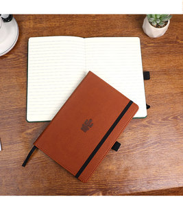 A5 couverture <span class=keywords><strong>en</strong></span> tissu à feuilles mobiles cadeau PP cahier ensemble PU cuir spirale Journal planificateur Gratitude qualité papeterie fournitures scolaires - Product Image 5