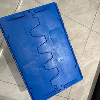 Caisses de rangement industrielles en plastique robustes avec couvercle, pliables et empilables pour le stockage