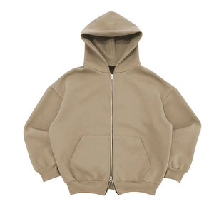 Set di <span class=keywords><strong>felpe</strong></span> e <span class=keywords><strong>felpe</strong></span> da <span class=keywords><strong>uomo</strong></span> personalizzate da donna Unisex a gamba larga sbuffo con Logo in rilievo di alta qualità con cappuccio con Zip in bianco Set da <span class=keywords><strong>uomo</strong></span> - Product Image 3