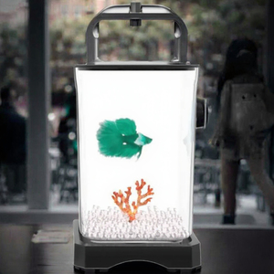 ชุดอุปกรณ์เริ่มต้นตู้ปลาตู้ปลากล่อง2L อะคริลิค LED ขนาดเล็กตู้ปลาสำหรับปลากัดและกุ้งปลาทอง - Product Image 4