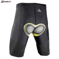 Shorts de cyclisme rembourrés Darevie de haute qualité pour hommes, vêtements de sport pour le cyclisme, shorts de vélo noirs pour hommes
