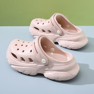 Women's Platform <b>Clogs</b> EVA Breathable Non-Slip Outdoor Beach Sandals With Closed Toes Size 35-40 Off White - Product Image 2