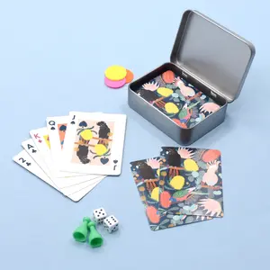 Игровая покерная карта на заказ, водонепроницаемый образец мостовой печати игральных карт для покера, оптовая продажа покерных игр