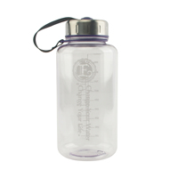 1000ml sans BPA extérieur écologique 32oz Logo personnalisable couleur large bouche Tritan plastique école Sport voyage bouteille d'eau