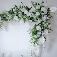 Arche de fleurs artificielles en soie pour mariage, remise de diplôme, Halloween, anniversaire, cérémonie, événement, décoration de scène