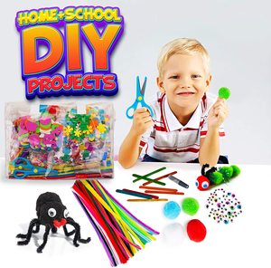 Di <span class=keywords><strong>natale</strong></span> per <span class=keywords><strong>bambini</strong></span> 1500pcs occhi finti paillettes colorate ricci steli di ciniglia tubo pulitori kit set per <span class=keywords><strong>bambini</strong></span> FAI DA TE arte mestiere - Product Image 6