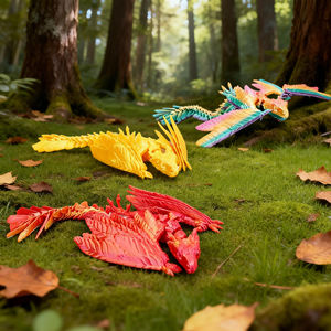 ของเล่นไดโนเสาร์พิเทอโรซอร์แบบพิมพ์ 3 มิติจากวัสดุ PLA ยืดหยุ่น น่ารัก ตลก ผลิตจากวัสดุที่เป็นมิตรกับสิ่งแวดล้อม เหมาะสำหรับเป็นของขวัญสำหรับเด็ก - Product Image 3