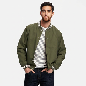 Chaqueta Varsity 2025 con Mangas de Cuero para Hombre, 100% Algodón y Diseño Moderno, Altamente Recomendada a Precio de Mayoreo - Product Image 1