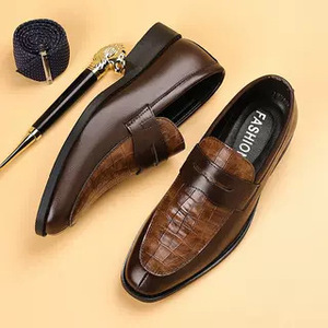 Mocassins Homme Noirs <span class=keywords><strong>en</strong></span> Cuir PU Style <span class=keywords><strong>Crocodile</strong></span> pour Affaires et Loisirs - Product Image 5