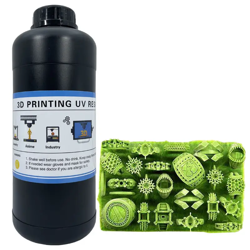 Chất Lỏng Photopolymer UV Castable Wax 405nm Nhựa In 3D Nhựa Để Đúc Đồ Trang Sức LCD/DLP/SLA Máy In 3D