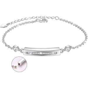 Collier de haute qualité pour femmes, pendentif couleur argent, d'inspiration, ras du cou, cadeau pour toujours dans my cœur - Product Image 1