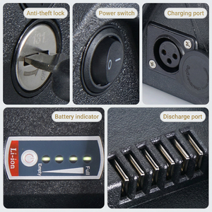 อุปกรณ์ติดตาม GPS ลิเธียมไอออน48โวลต์30Ah แบตเตอรี่สกู๊ตเตอร์ยางอ้วน1800วัตต์ - Product Image 5