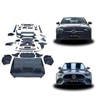 Vente directe usine : Kit carrosserie large Mercedes-Benz Classe C W206 avec crochet de remorquage pour mise à niveau Classe G – Pare-chocs avant/arrière en FRP + fibre de carbone